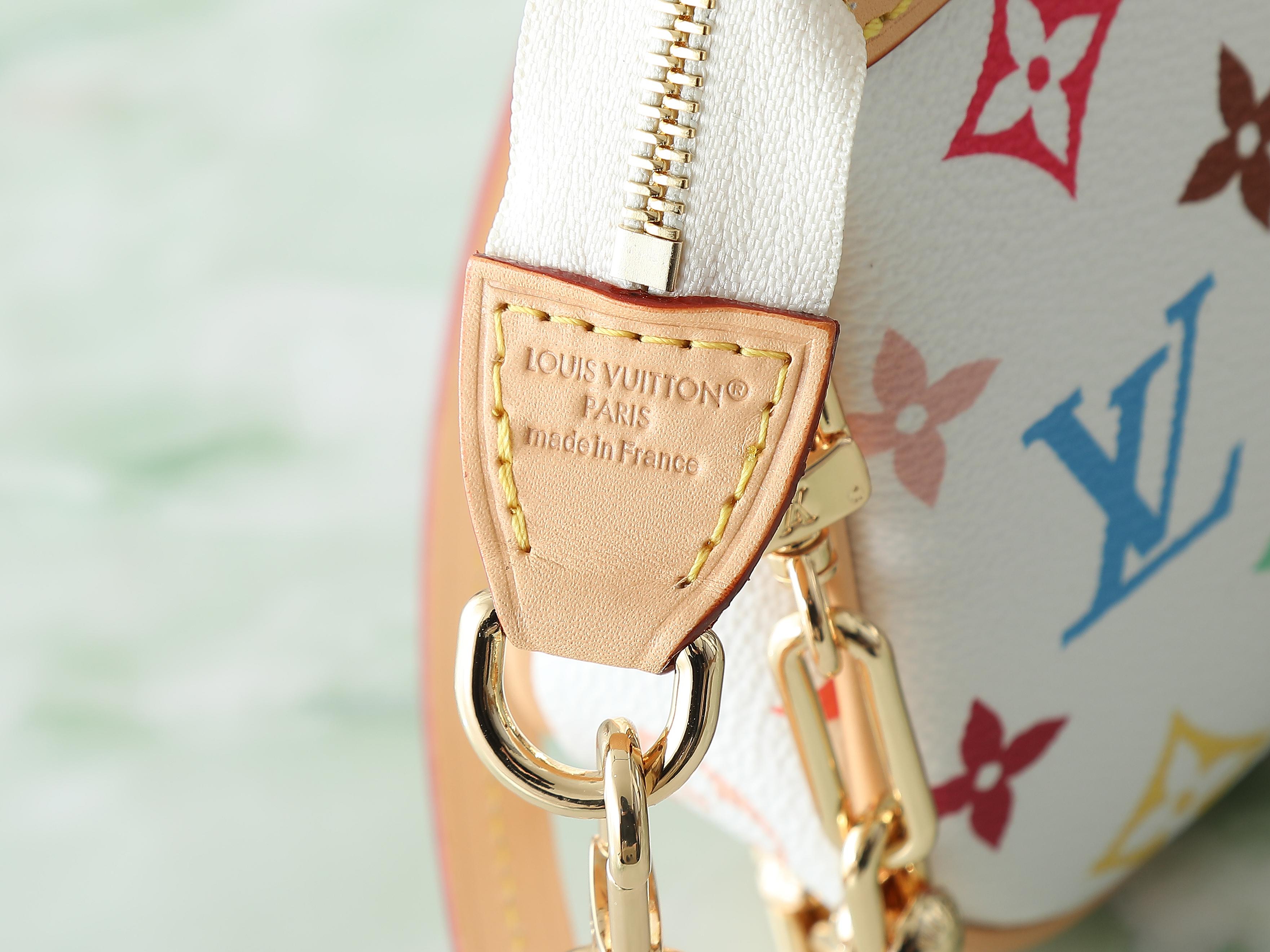 Lv X Tm Pochette Accessoires Monogram Multicolored White M13404