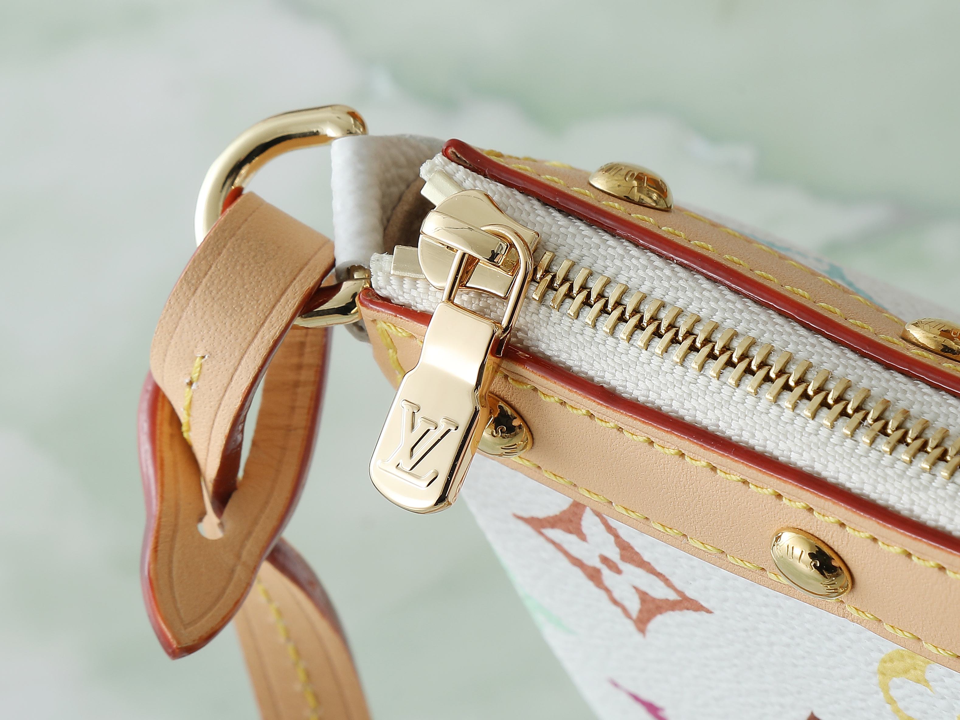 Lv X Tm Pochette Accessoires Monogram Multicolored White M13404