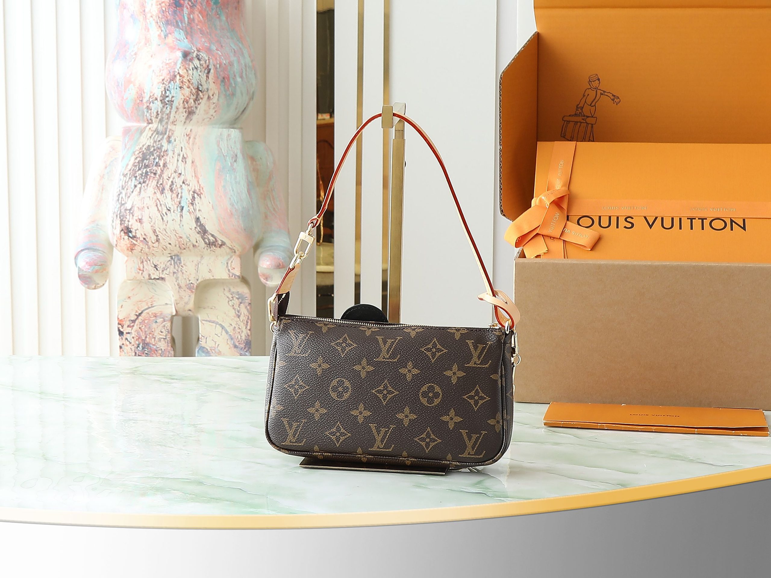 Lv X Tm Pochette Accessoires Monogram Panda M13440