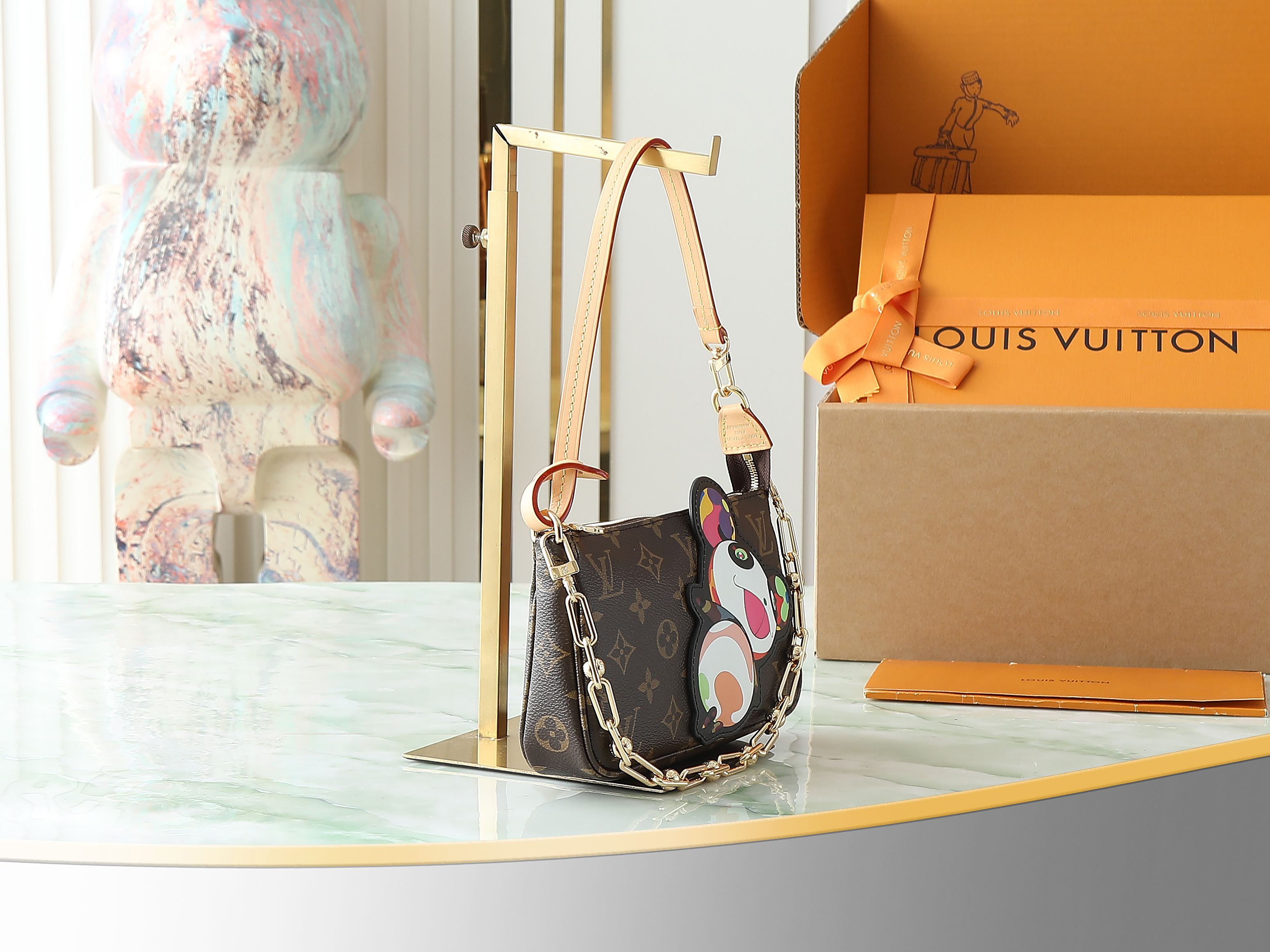 Lv X Tm Pochette Accessoires Monogram Panda M13440