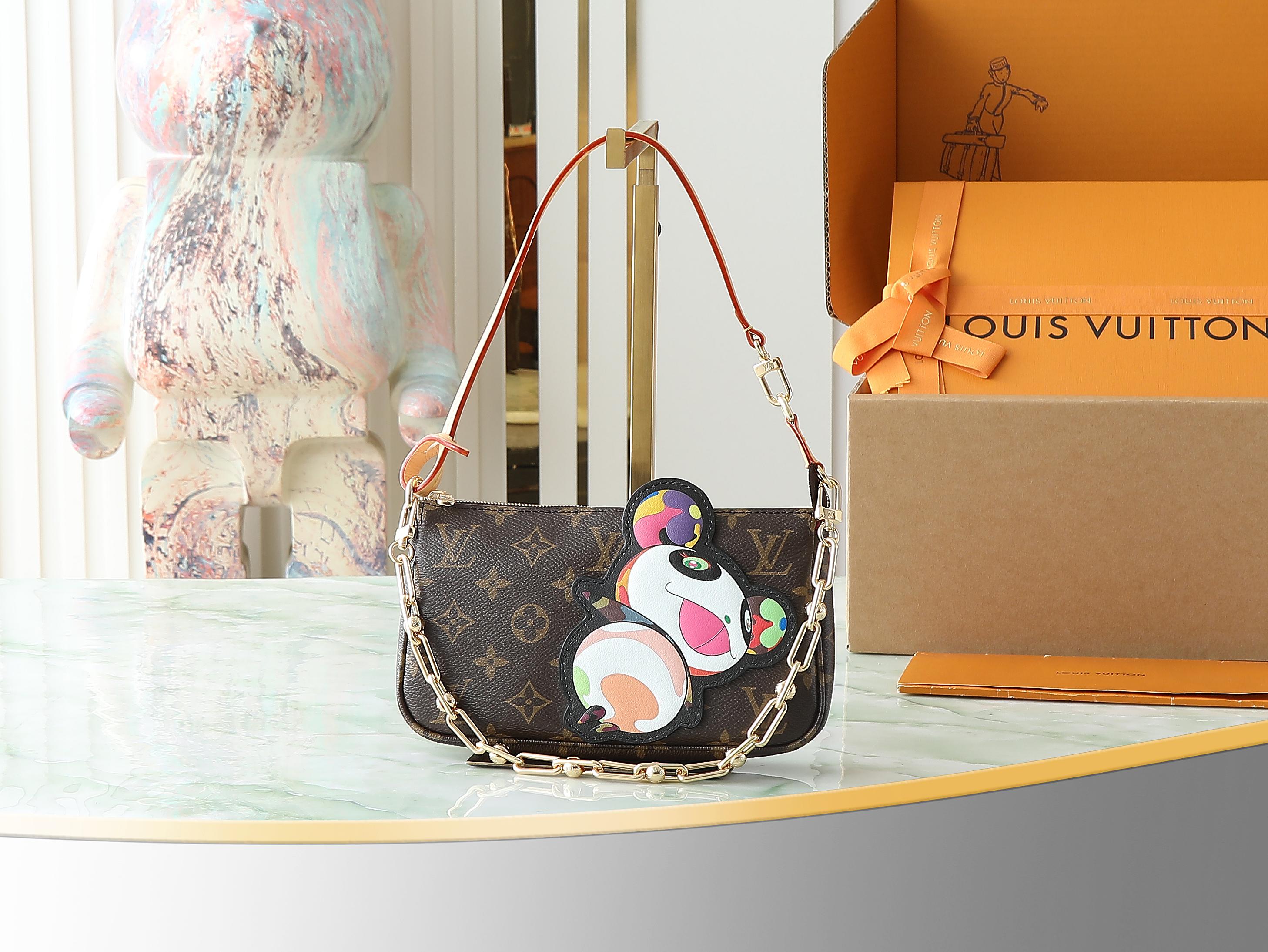 Lv X Tm Pochette Accessoires Monogram Panda M13440