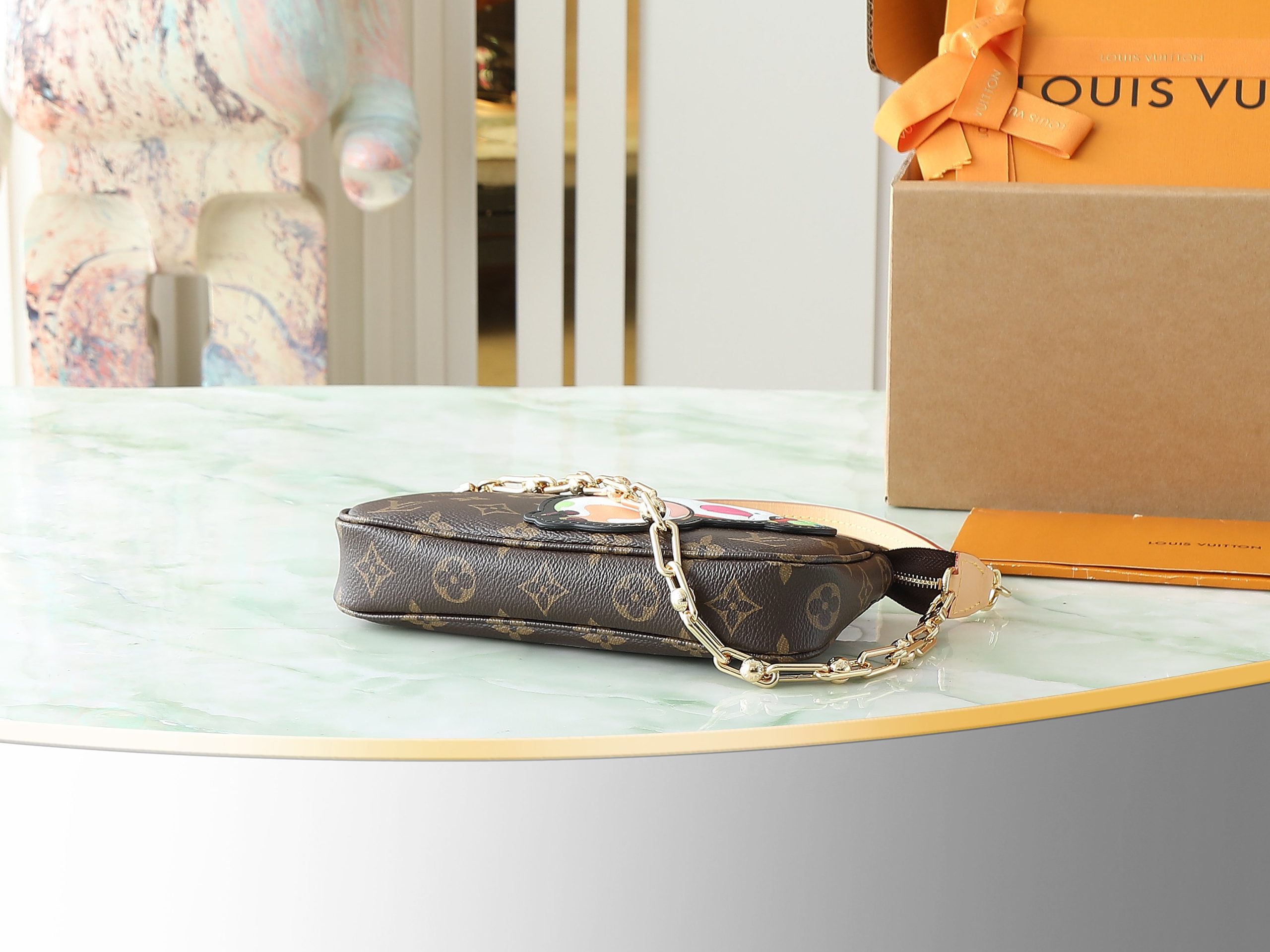 Lv X Tm Pochette Accessoires Monogram Panda M13440