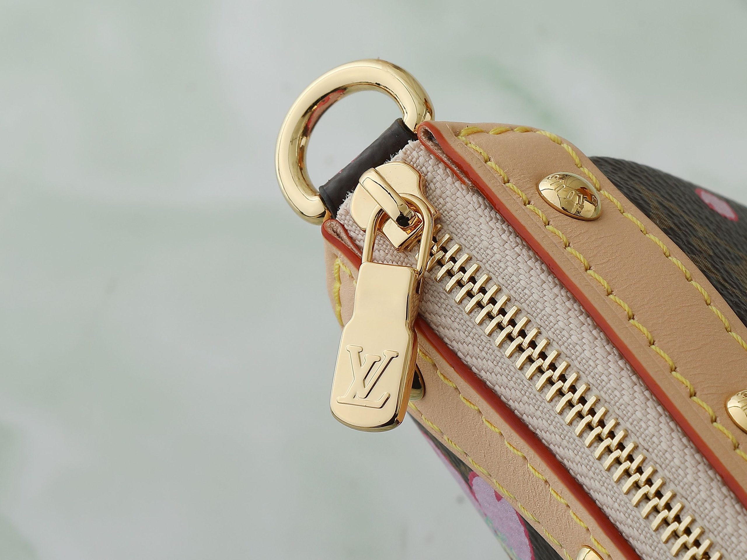 Lv X Tm Pochette Accessoires Monogram Sakura Brown Cherry Blossom M13666