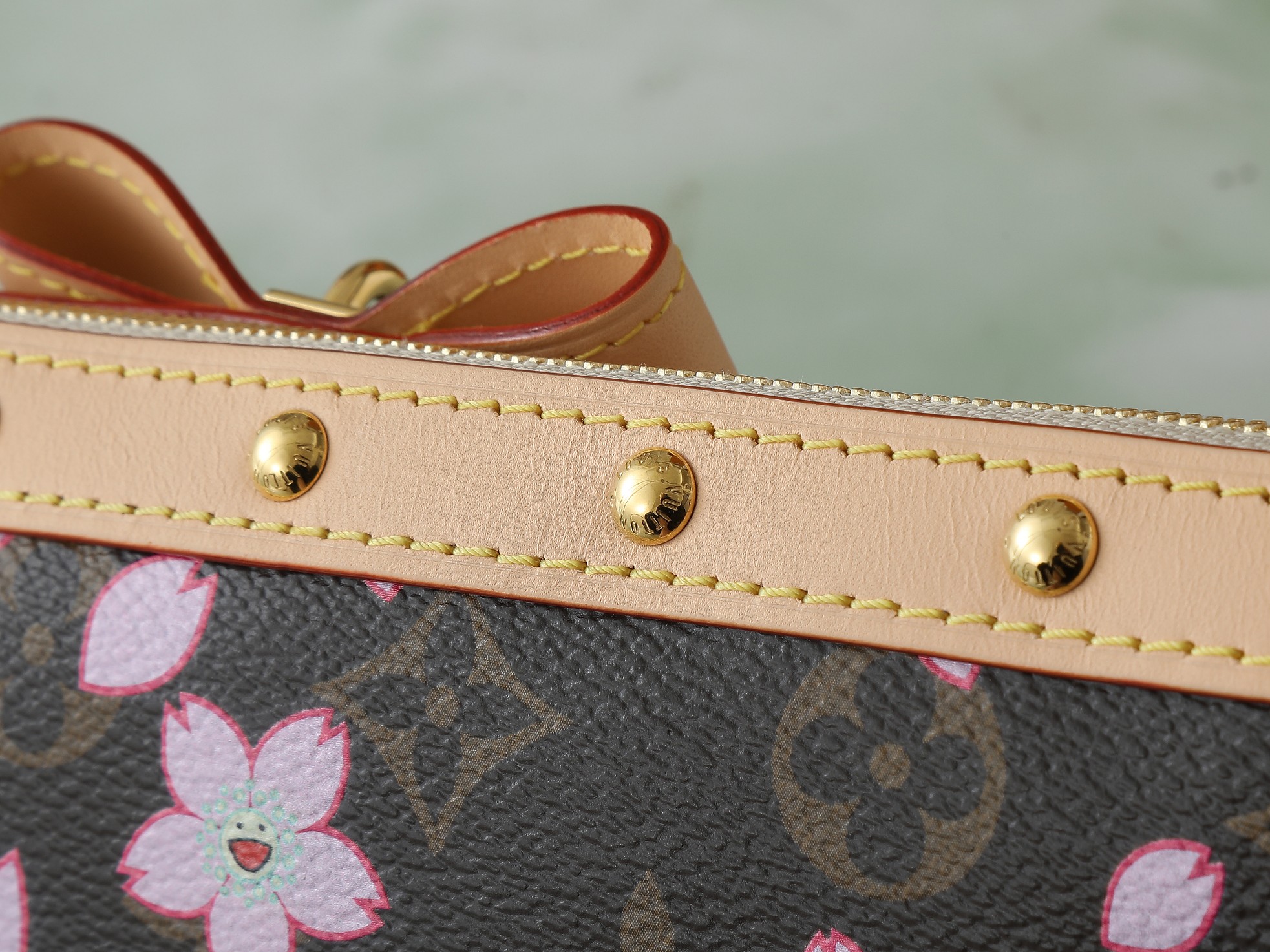 Lv X Tm Pochette Accessoires Monogram Sakura Brown Cherry Blossom M13666