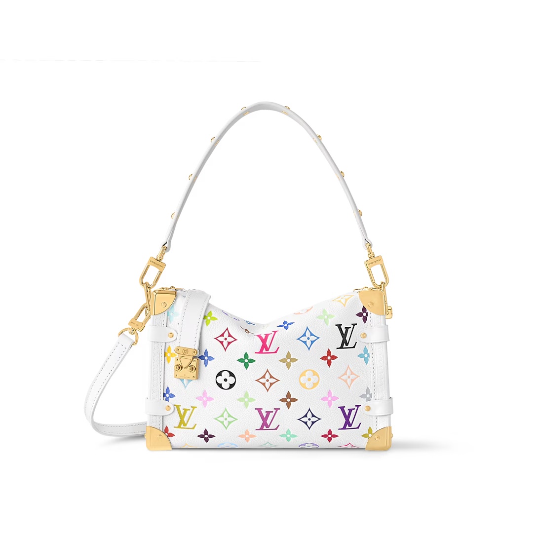 Lv X Tm Side Trunk Mm Handbags Multicolored Monogram White M14046