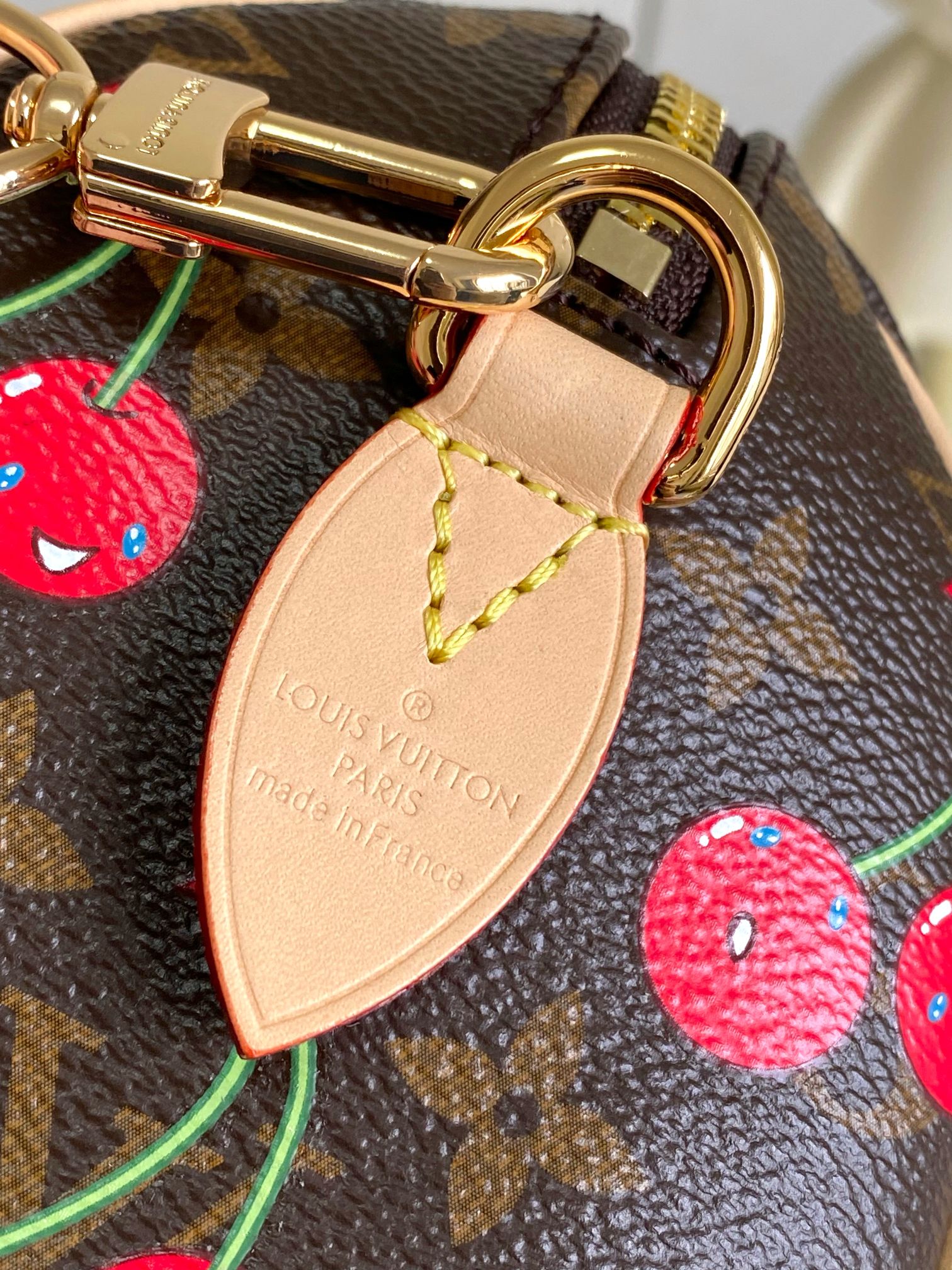 Lv X Tm Speedy Bandoulière 20 Monogram Cherry M13094