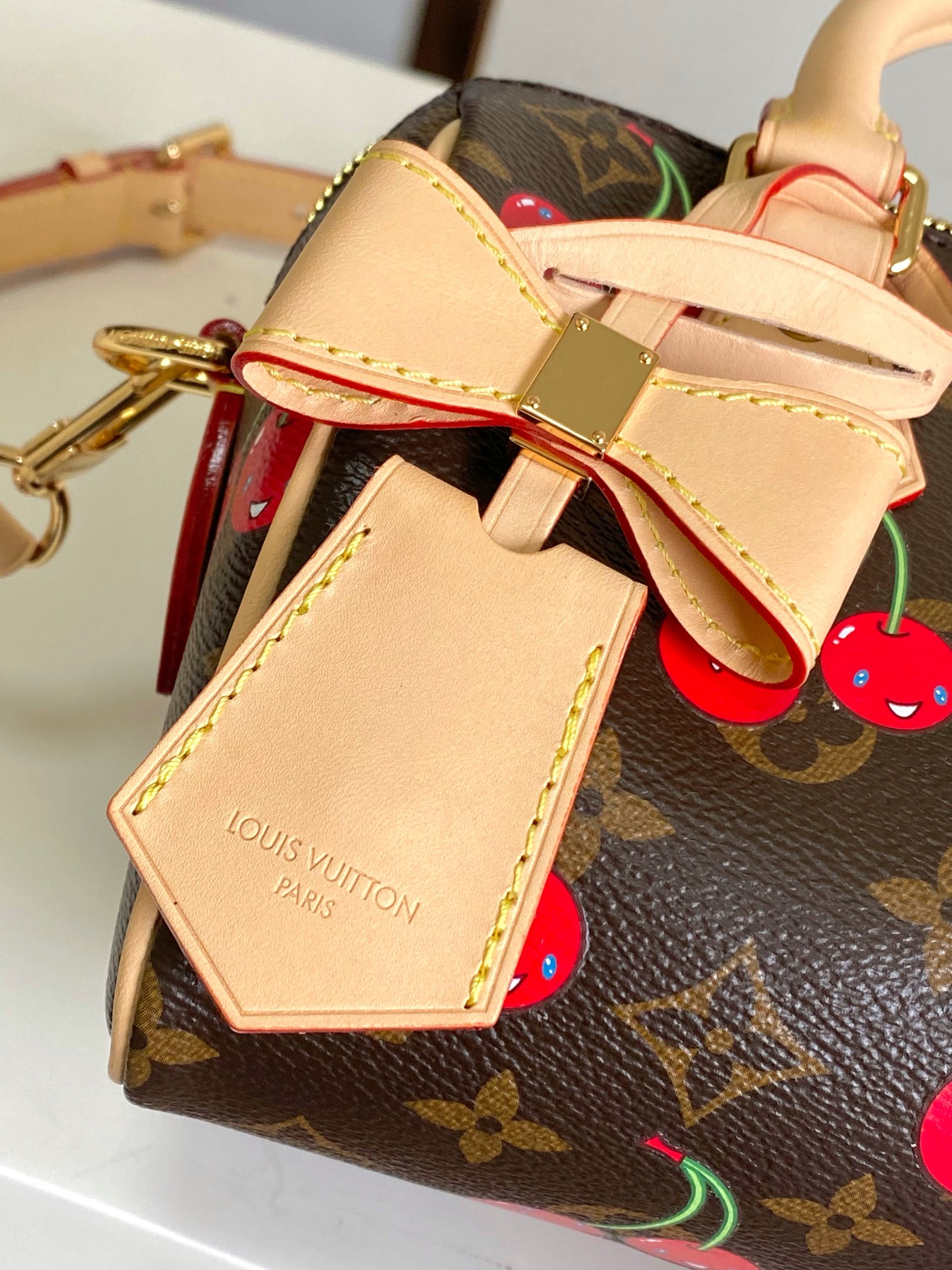 Lv X Tm Speedy Bandoulière 20 Monogram Cherry M13094
