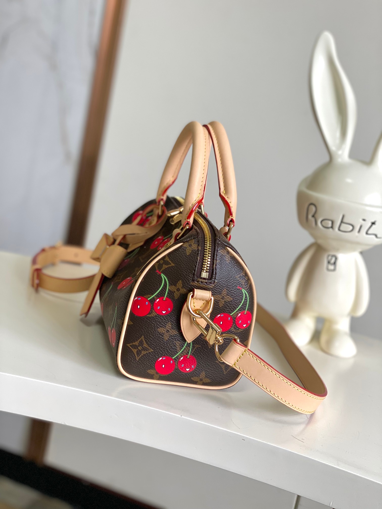 Lv X Tm Speedy Bandoulière 20 Monogram Cherry M13094