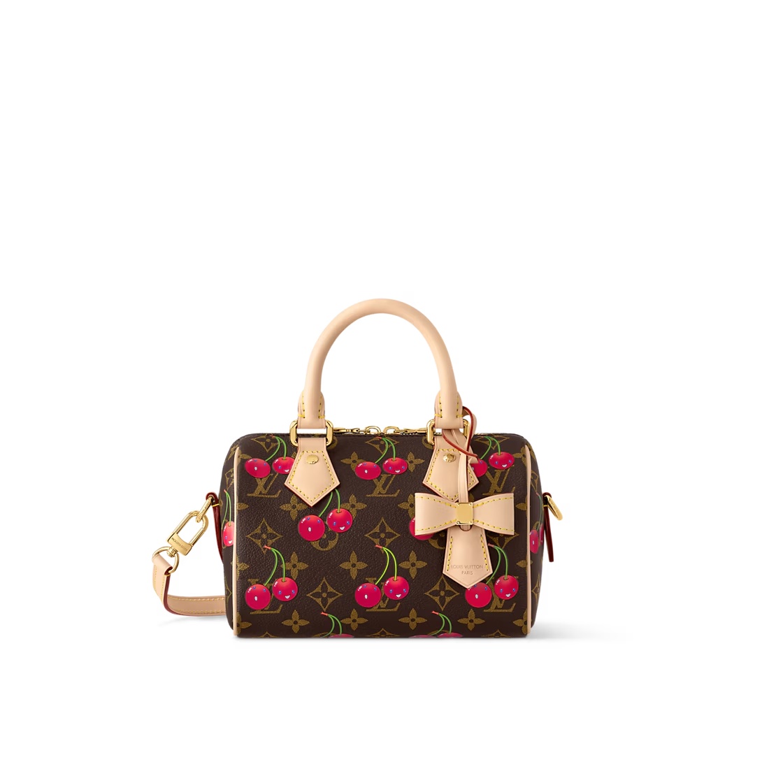 Lv X Tm Speedy Bandoulière 20 Monogram Cherry M13094