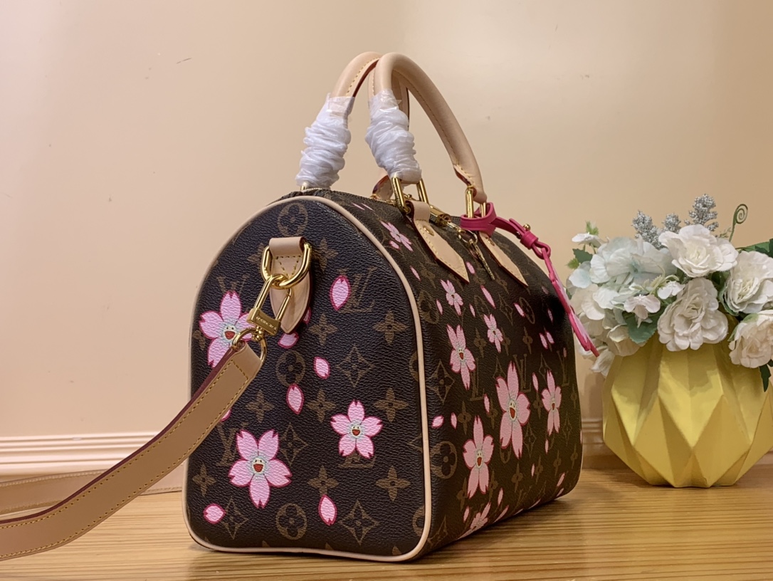 Lv X Tm Speedy Bandoulière 25 Monogram Cherry Blossom M14174