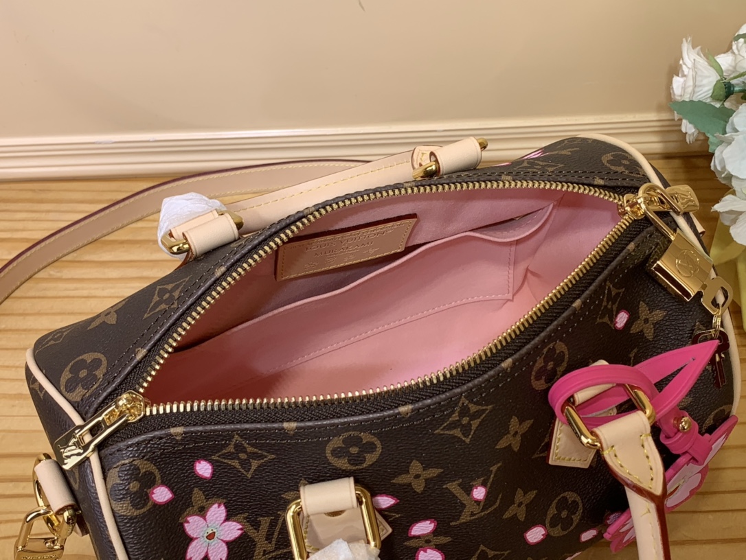 Lv X Tm Speedy Bandoulière 25 Monogram Cherry Blossom M14174
