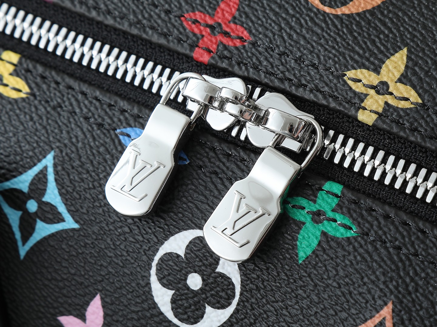 Lv X Tm Speedy Soft 30 Dark Monogram Multicolored Black M13257
