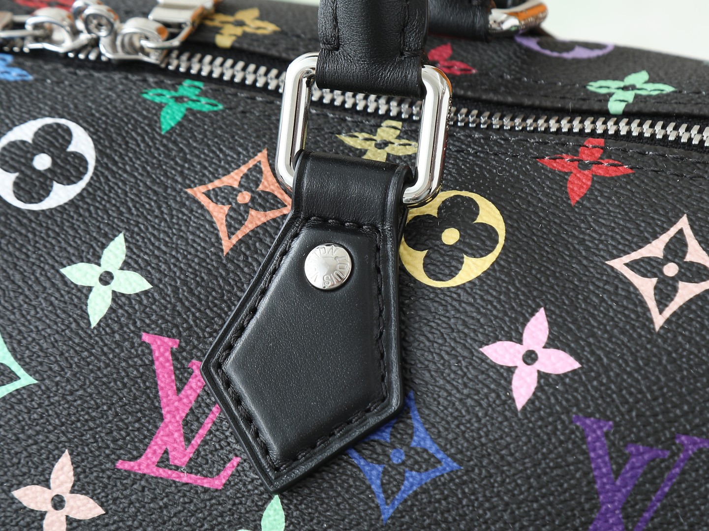 Lv X Tm Speedy Soft 30 Dark Monogram Multicolored Black M13257