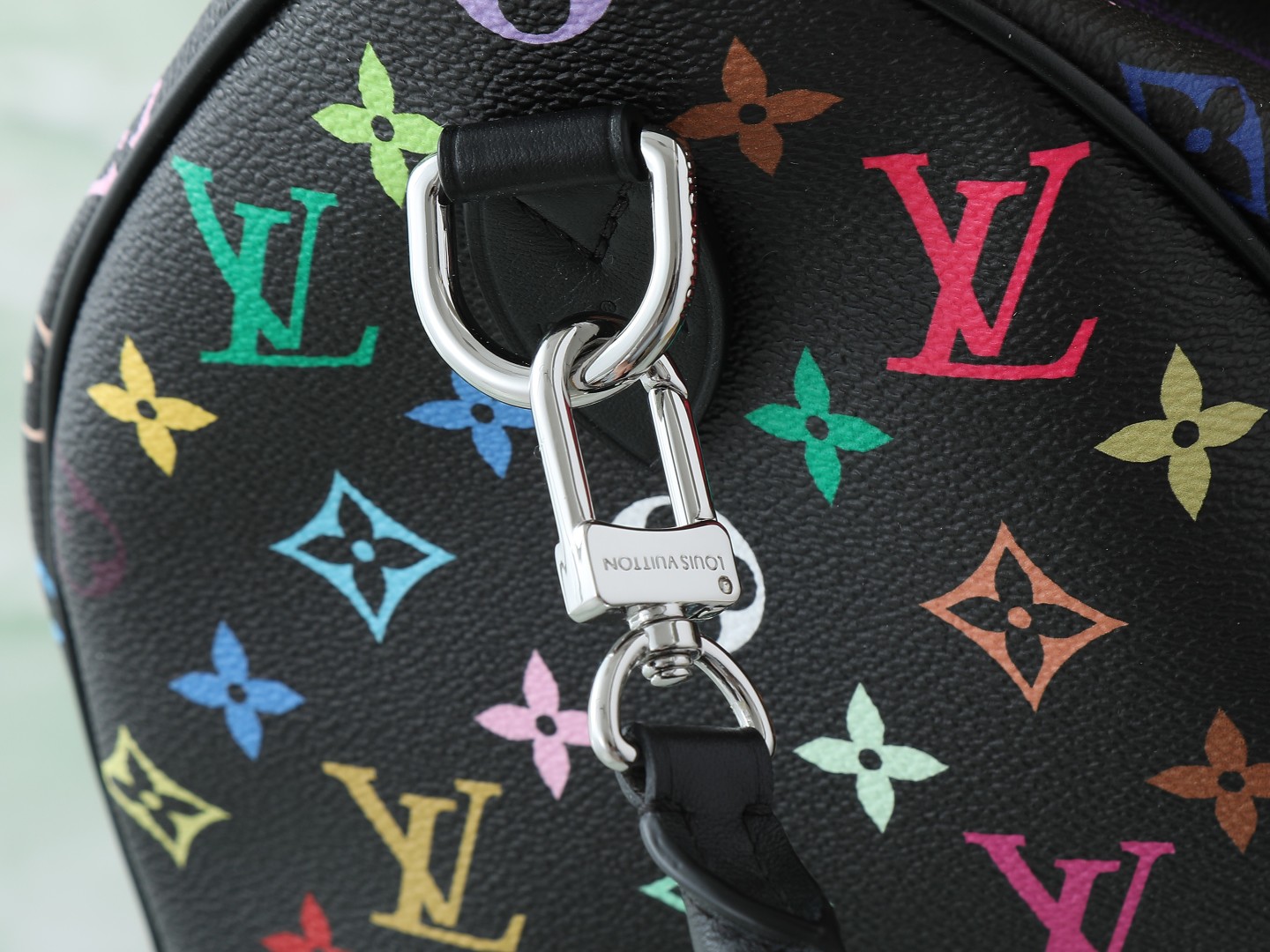Lv X Tm Speedy Soft 30 Dark Monogram Multicolored Black M13257