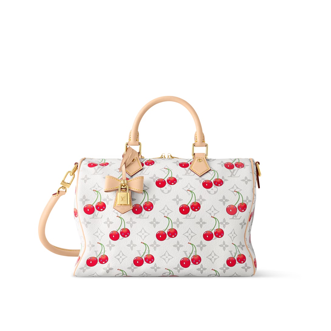 Lv X Tm Speedy Soft Bandoulière 30 Monogram Cherry M14238