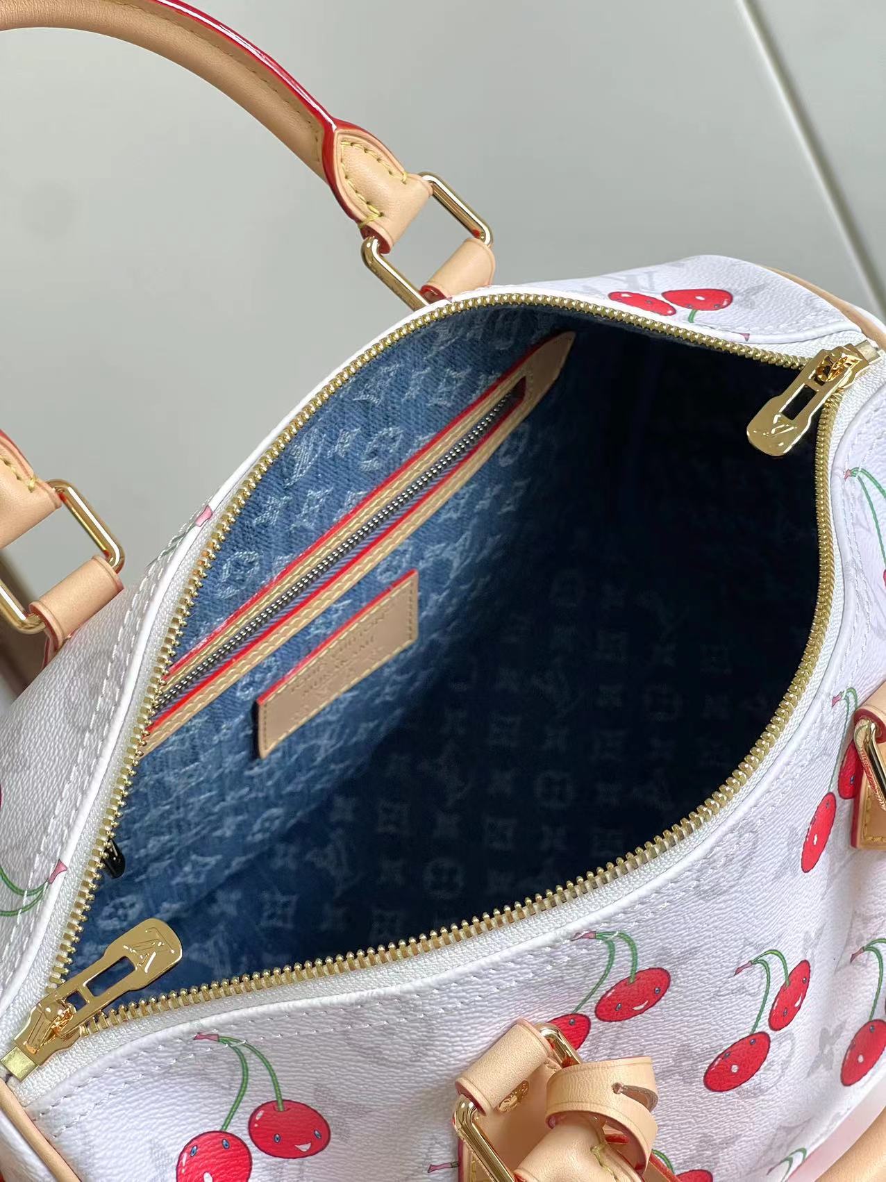 Lv X Tm Speedy Soft Bandoulière 30 Monogram Cherry M14238