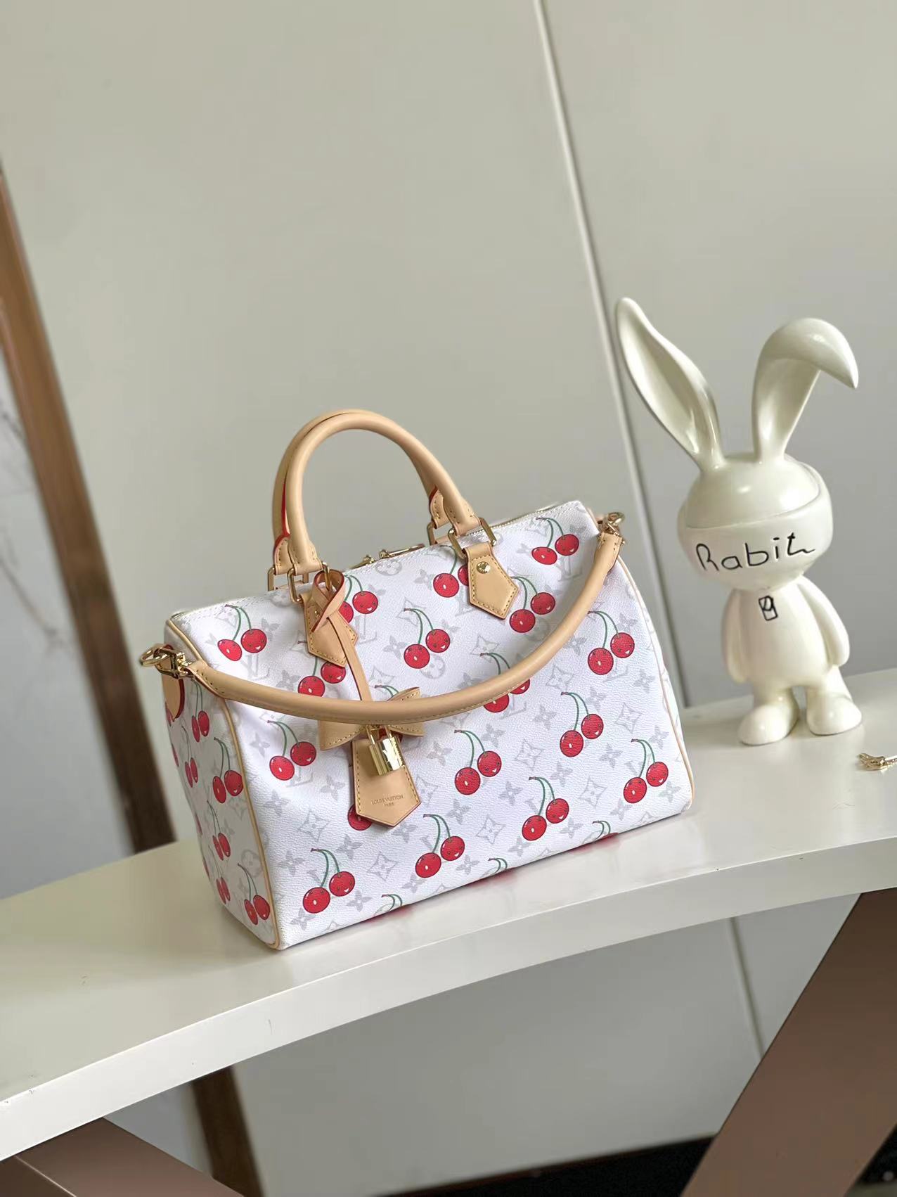 Lv X Tm Speedy Soft Bandoulière 30 Monogram Cherry M14238