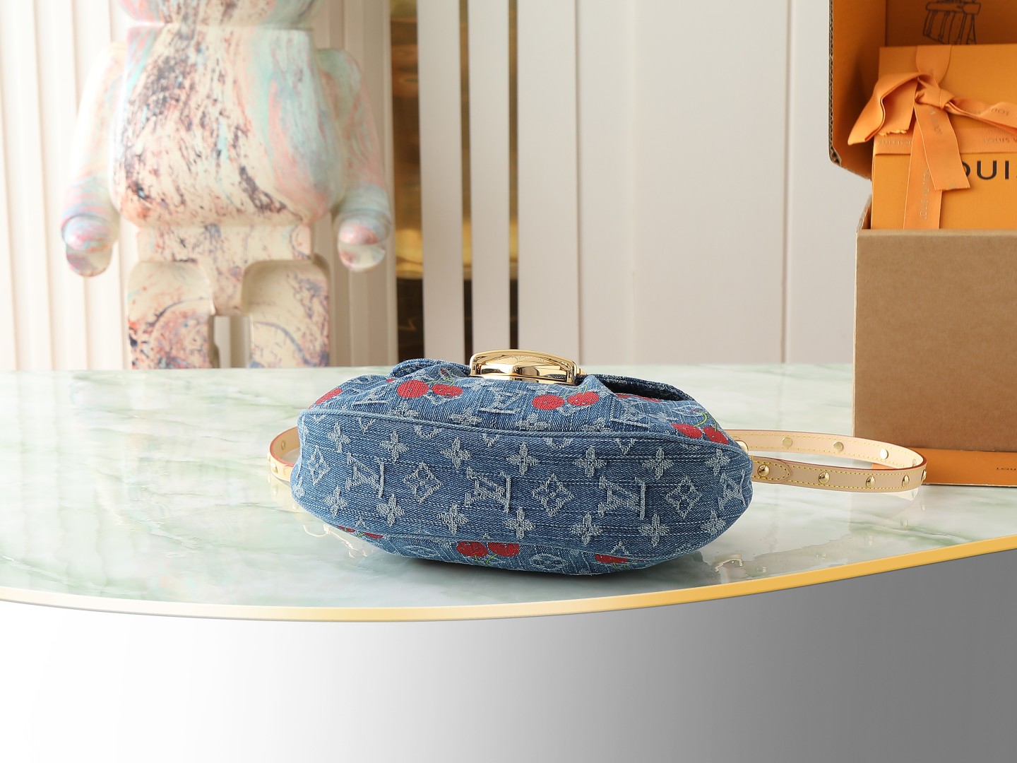 Lv X Tm Sunset Crossbody Bag Monogram Cherry Denim M13680