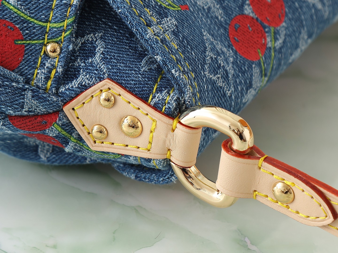 Lv X Tm Sunset Crossbody Bag Monogram Cherry Denim M13680