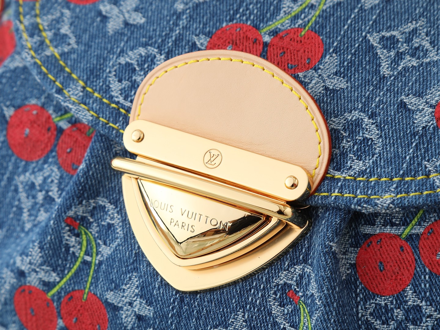 Lv X Tm Sunset Crossbody Bag Monogram Cherry Denim M13680