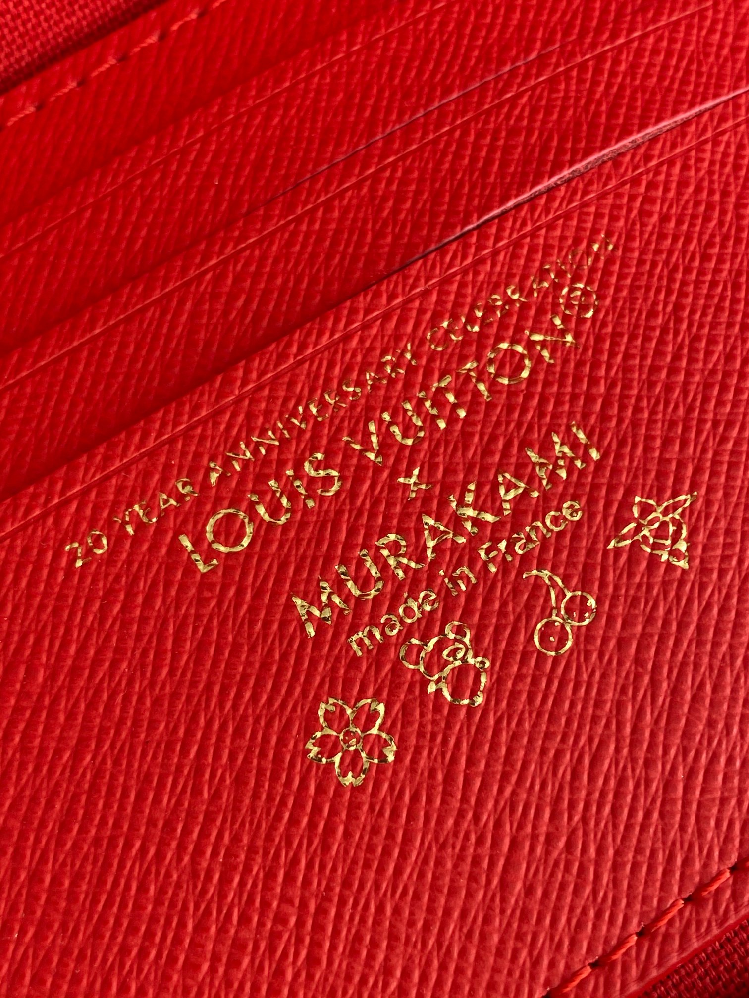 Lv X Tm Wallet On Chain Ivy Monogram Cherry White M14239
