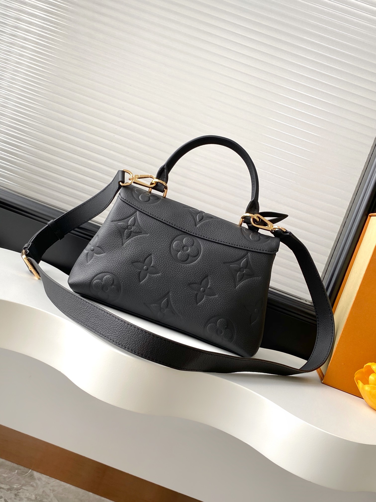 Madeleine Bb Handbag Monogram Empreinte Leather Black M45977