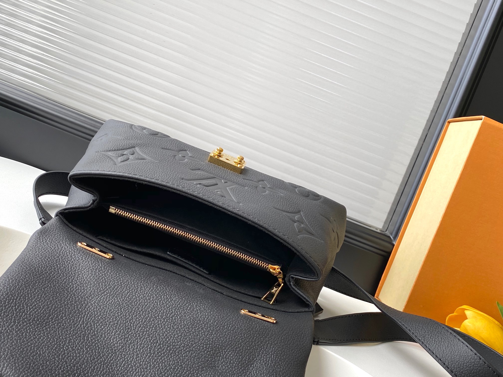 Madeleine Bb Handbag Monogram Empreinte Leather Black M45977