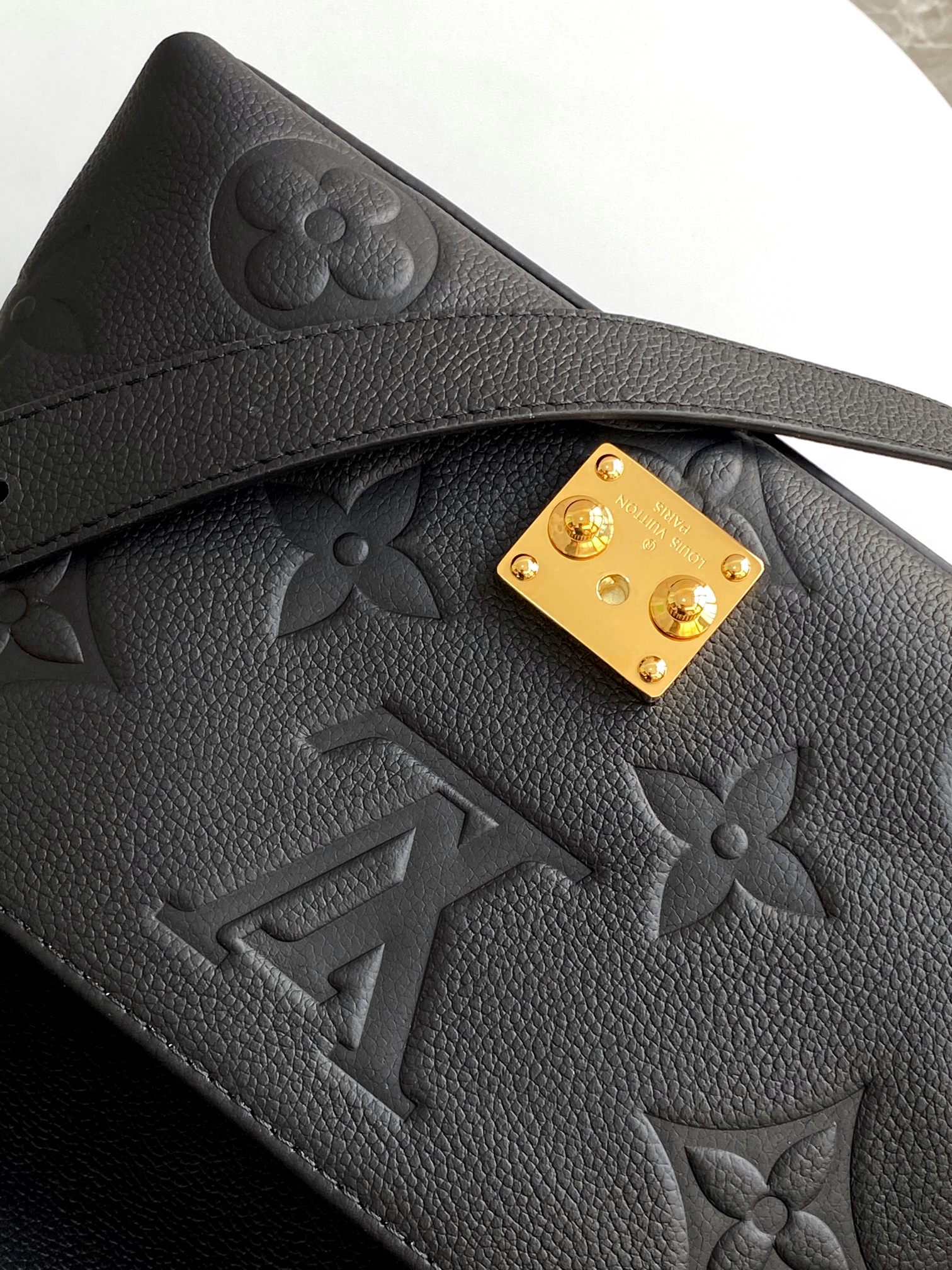 Madeleine Bb Handbag Monogram Empreinte Leather Black M45977