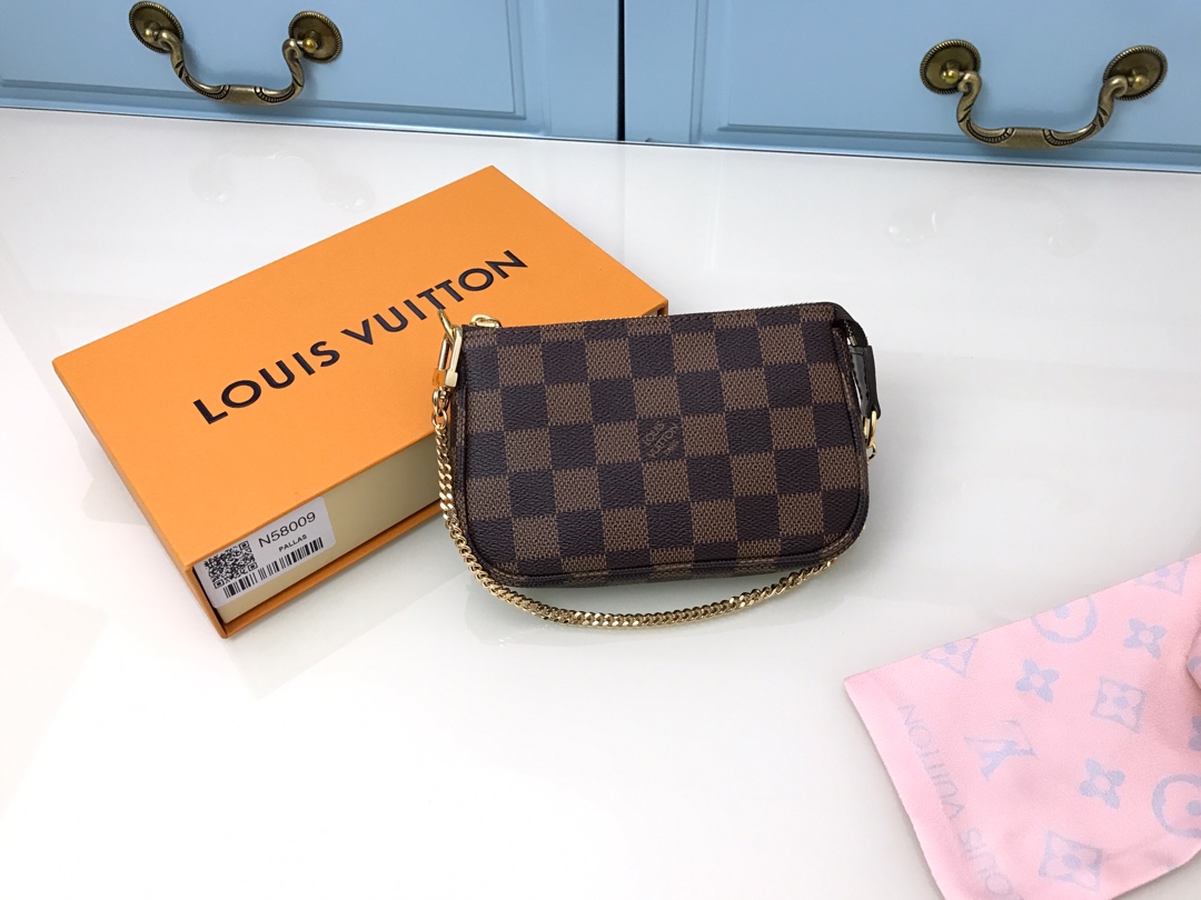 Mini Pochette Accessoires Bag Damier Ebene N58009