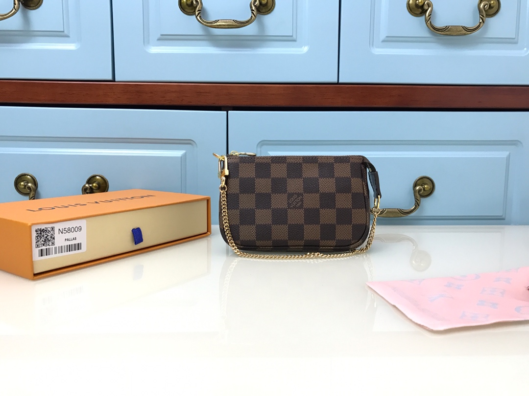 Mini Pochette Accessoires Bag Damier Ebene N58009