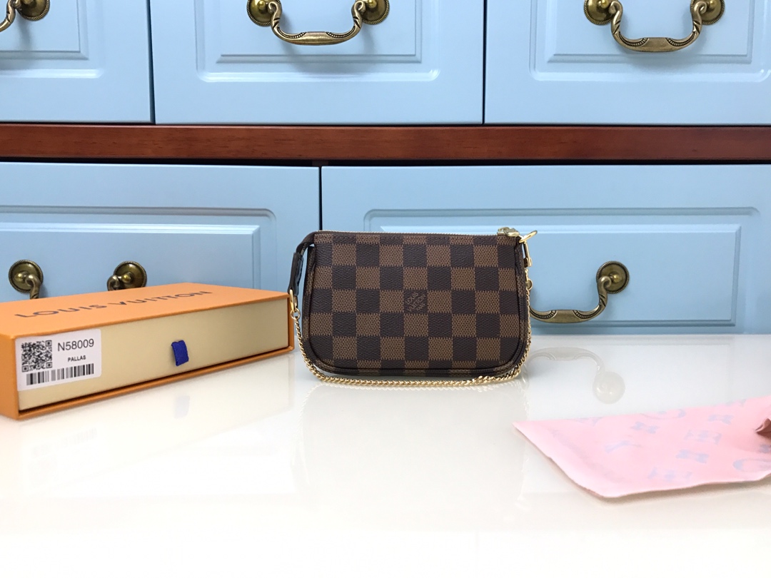 Mini Pochette Accessoires Bag Damier Ebene N58009