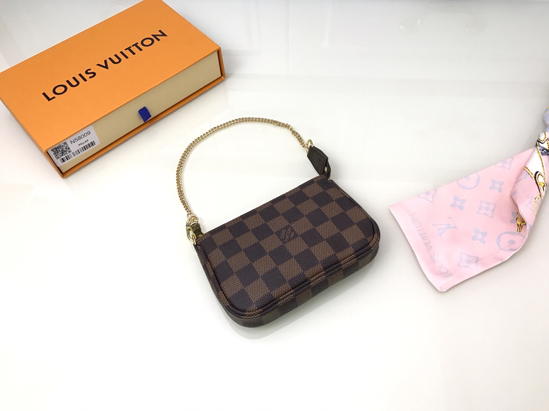 Mini Pochette Accessoires Bag Damier Ebene N58009