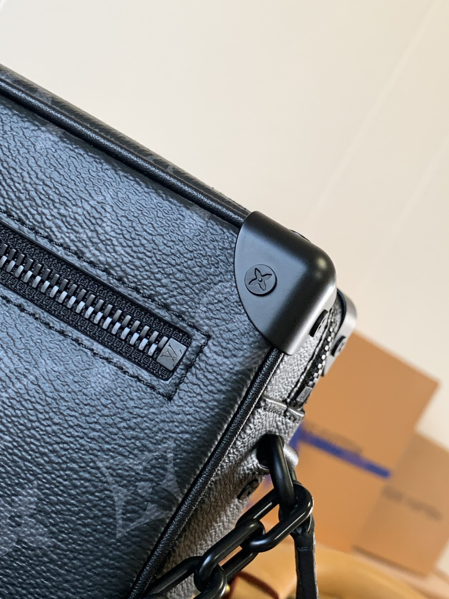 Mini Soft Trunk Bag Black Monogram Monogram Eclipse M44735