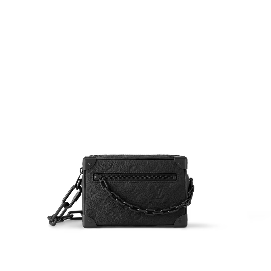 Mini Soft Trunk Bag Black Monogram Taurillon M55702