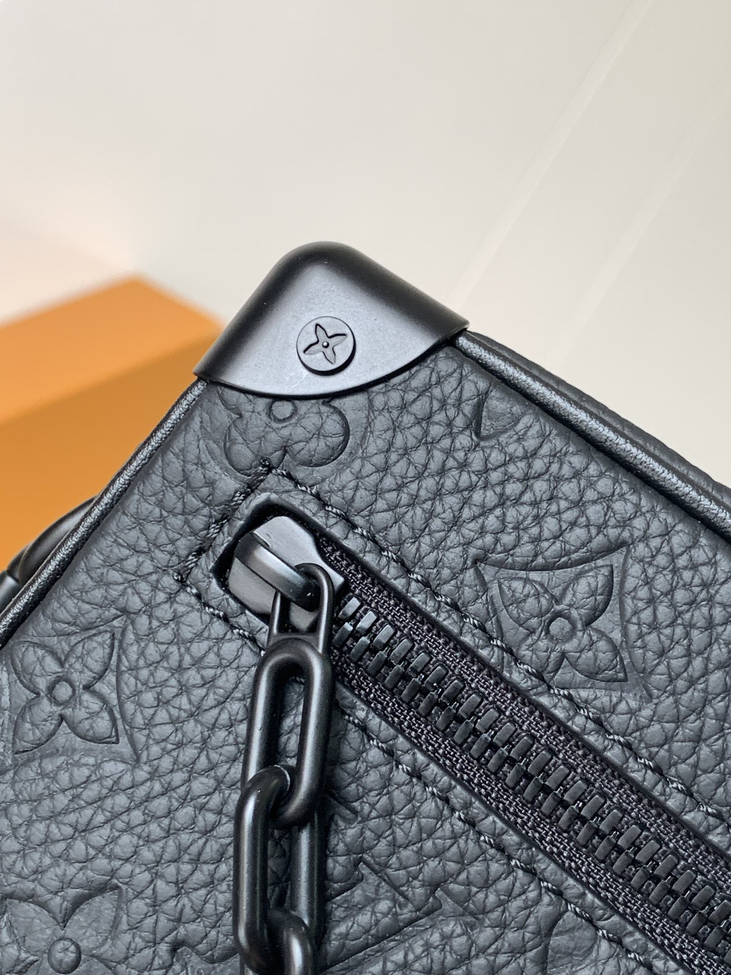 Mini Soft Trunk Bag Black Monogram Taurillon M55702