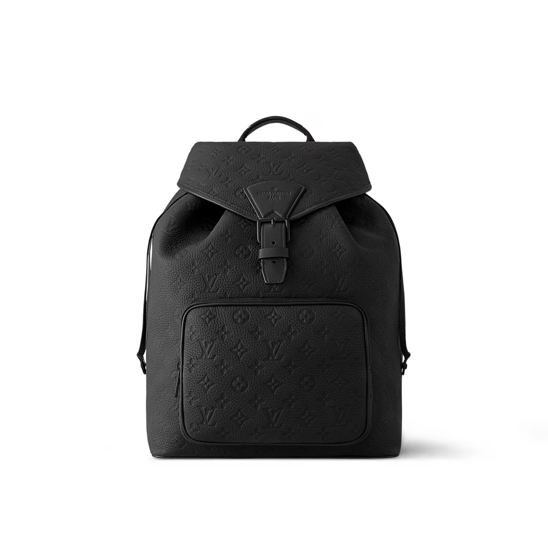 Montsouris Backpack Black Monogram Empreinte Leather M23127