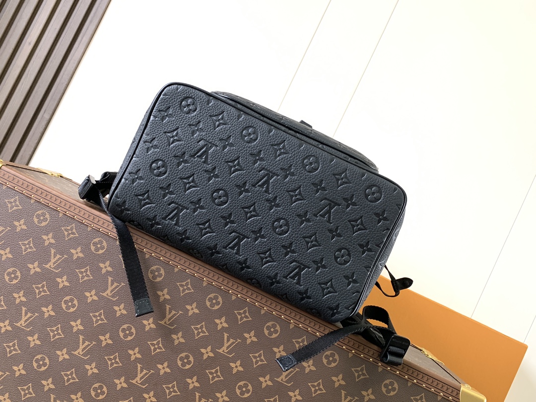 Montsouris Backpack Black Monogram Empreinte Leather M23127