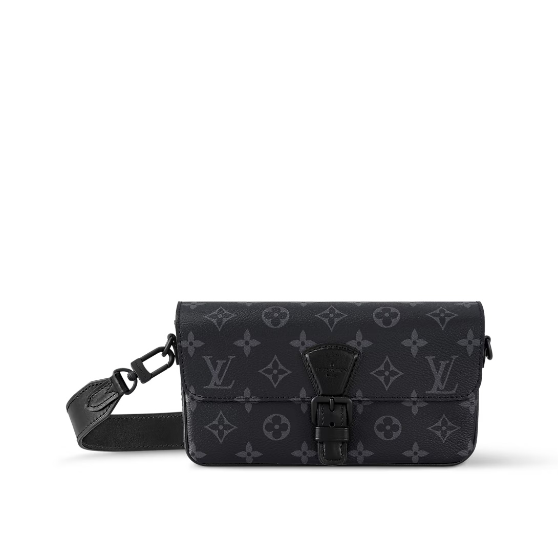 Montsouris Wearable Wallet Black Monogram Eclipse M83567