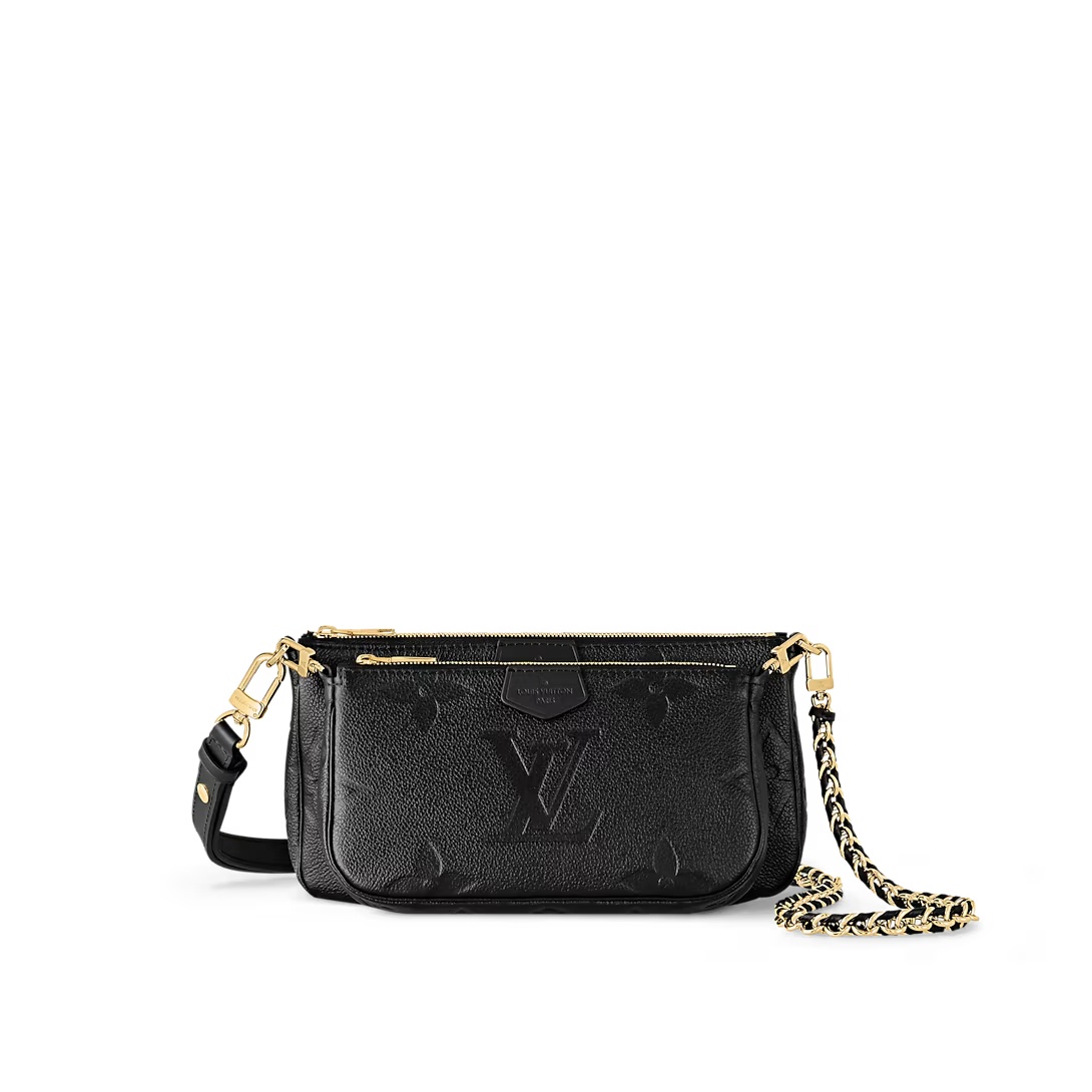 Multi Pochette Accessoires Monogram Empreinte Leather Black M80399