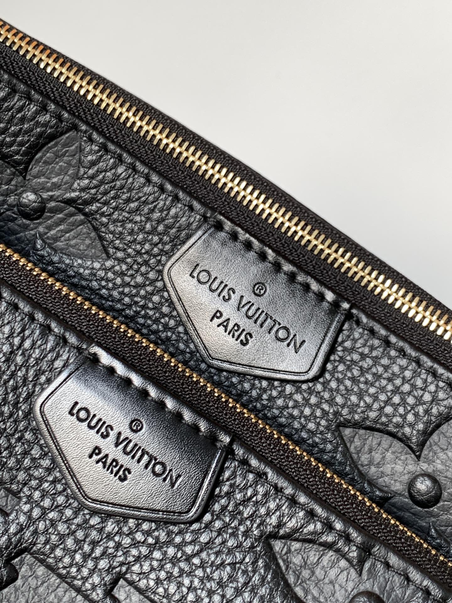Multi Pochette Accessoires Monogram Empreinte Leather Black M80399