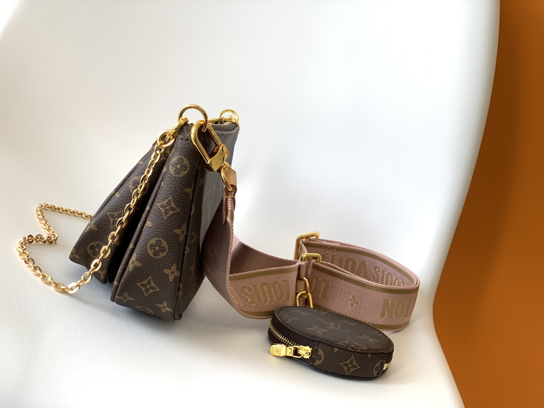 Multi Pochette Accessoires Monogram Pink Strap M44840