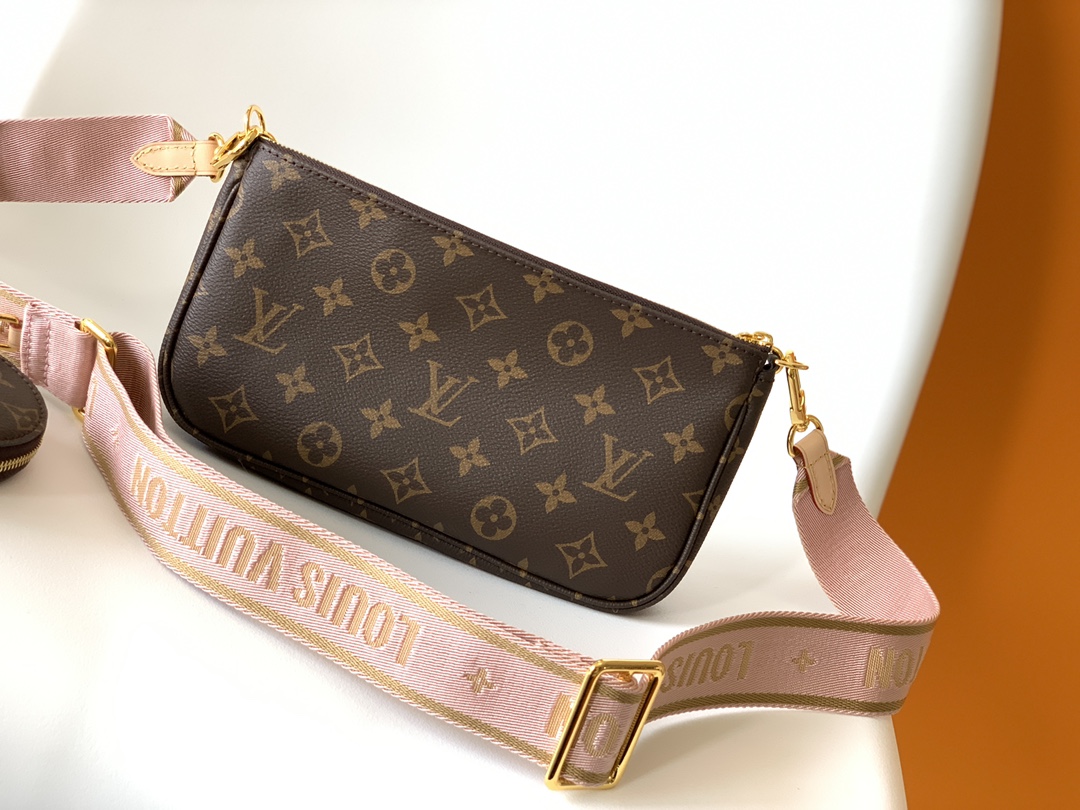 Multi Pochette Accessoires Monogram Pink Strap M44840