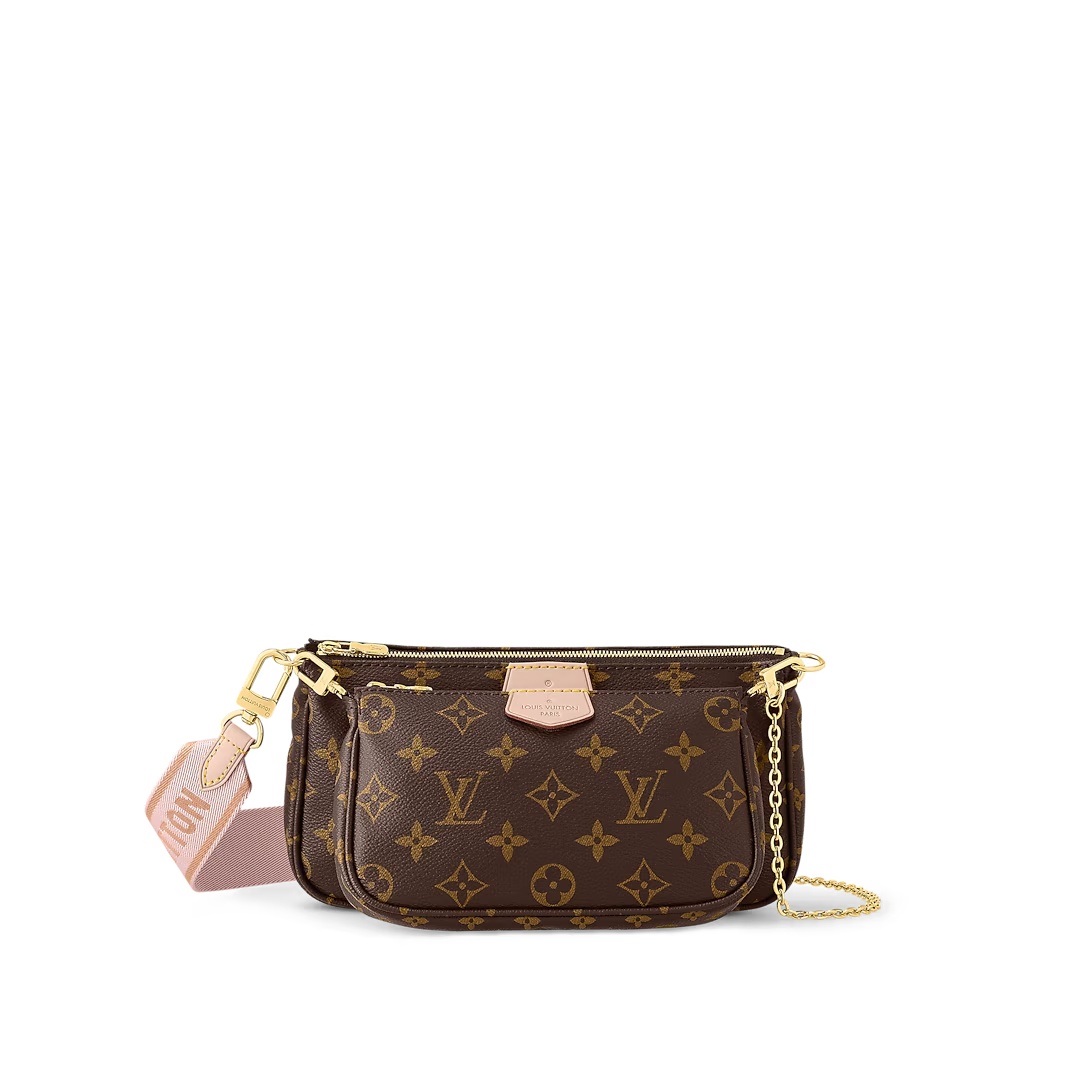 Multi Pochette Accessoires Monogram Pink Strap M44840