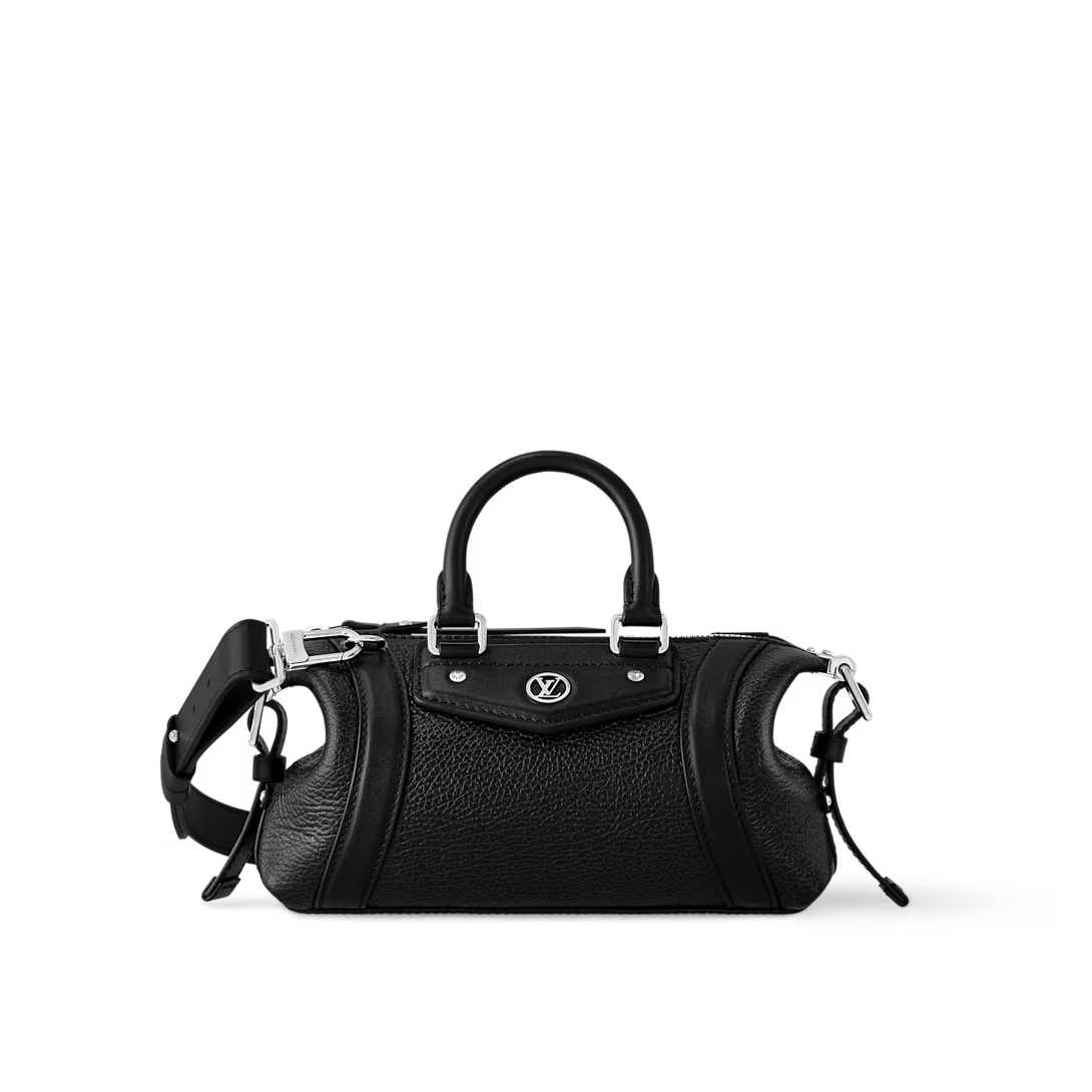 Nano Lv Biker Bag Black Lambskin M14623