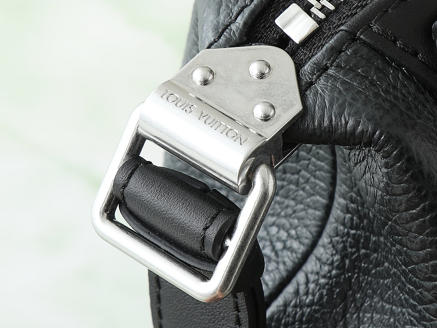 Nano Lv Biker Bag Black Lambskin M14623