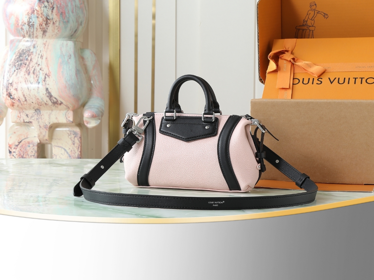 Nano Lv Biker Bag Jasmin Ros Lambskin M25566