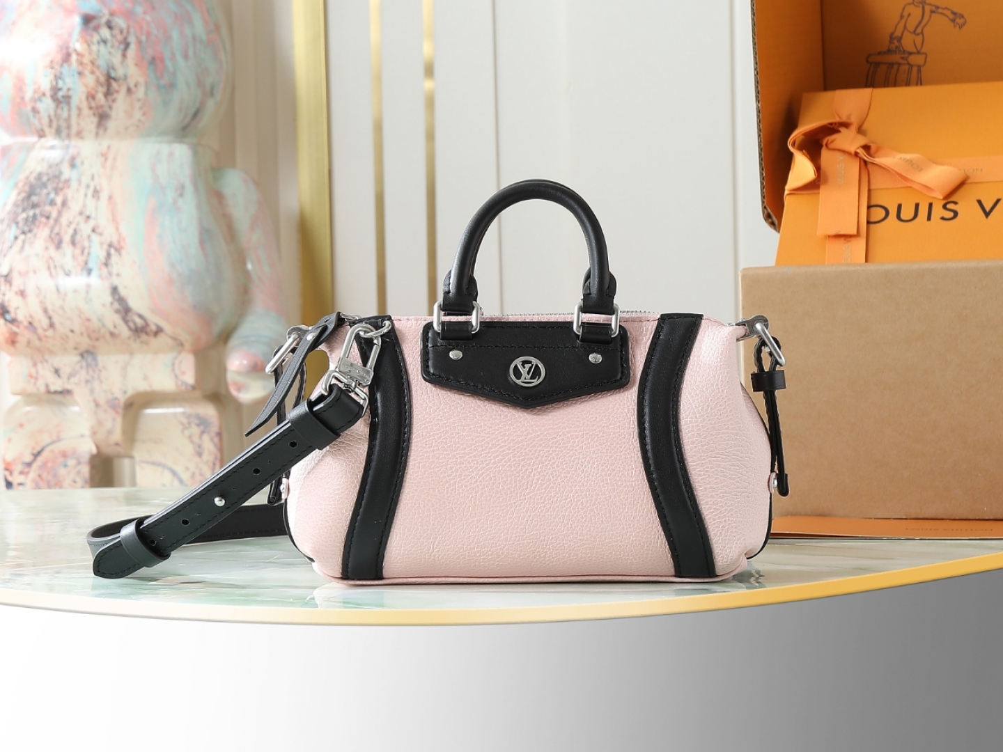 Nano Lv Biker Bag Jasmin Ros Lambskin M25566