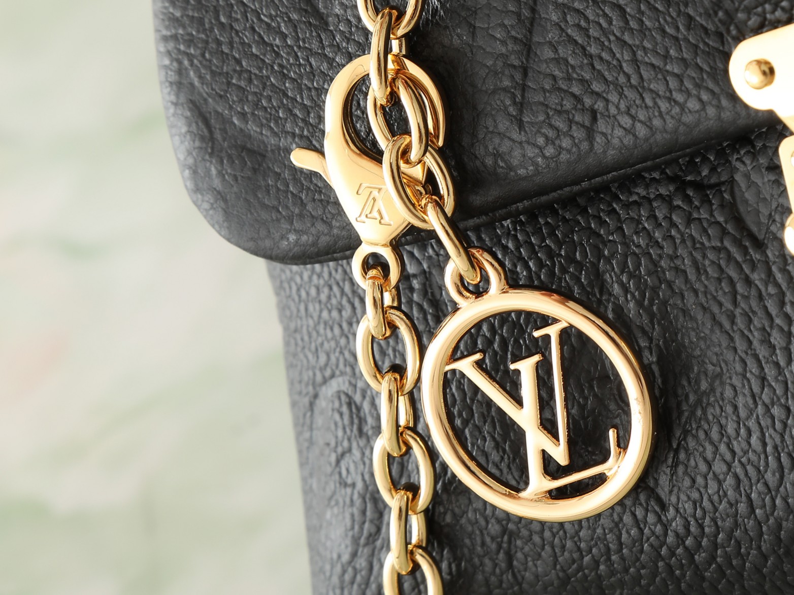 Nano Madeleine Handbag Monogram Empreinte Leather Black M12144