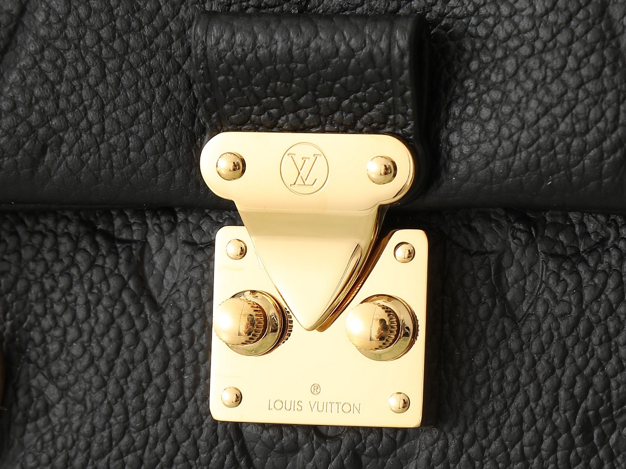 Nano Madeleine Handbag Monogram Empreinte Leather Black M12144