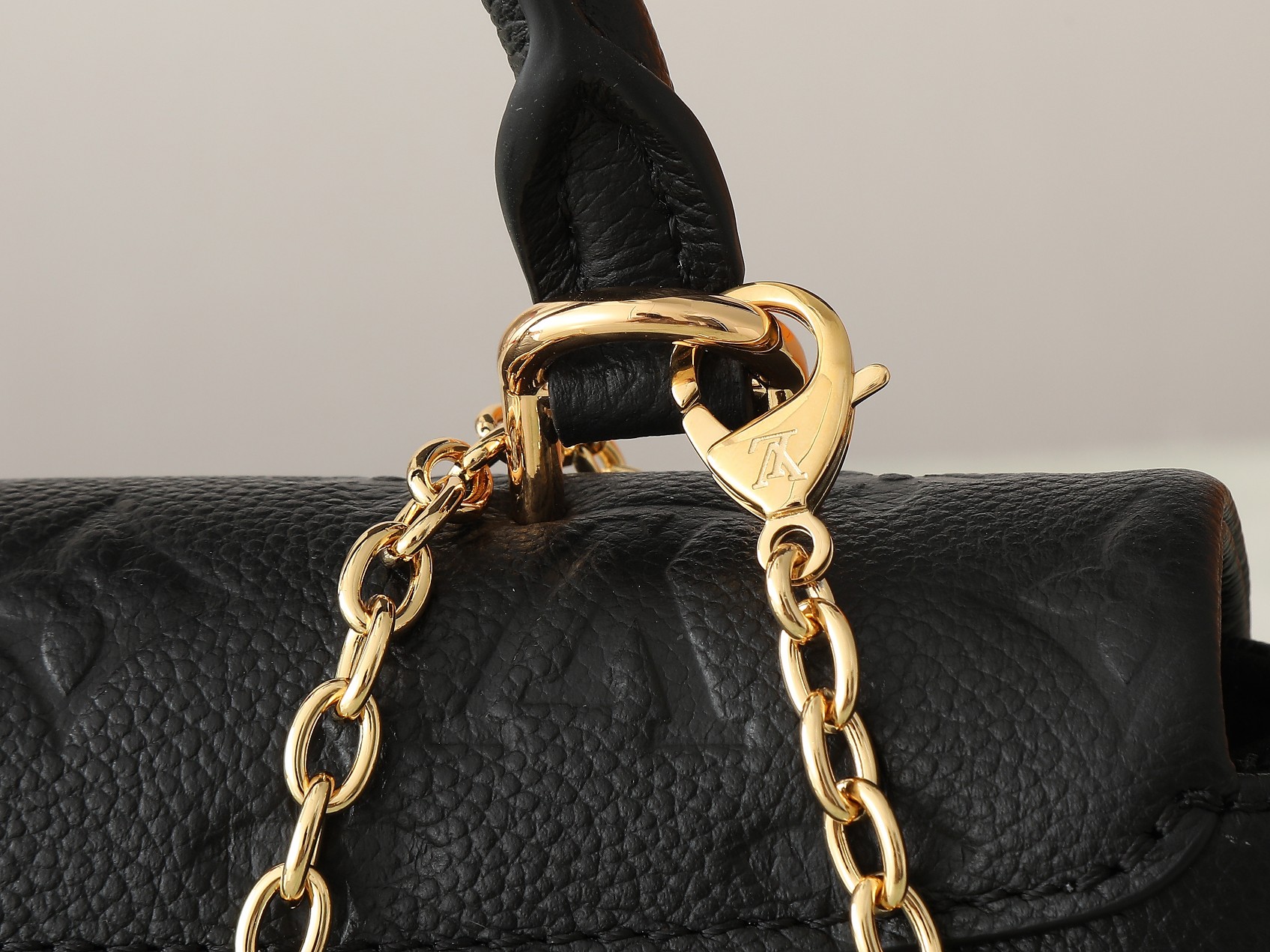 Nano Madeleine Handbag Monogram Empreinte Leather Black M12144